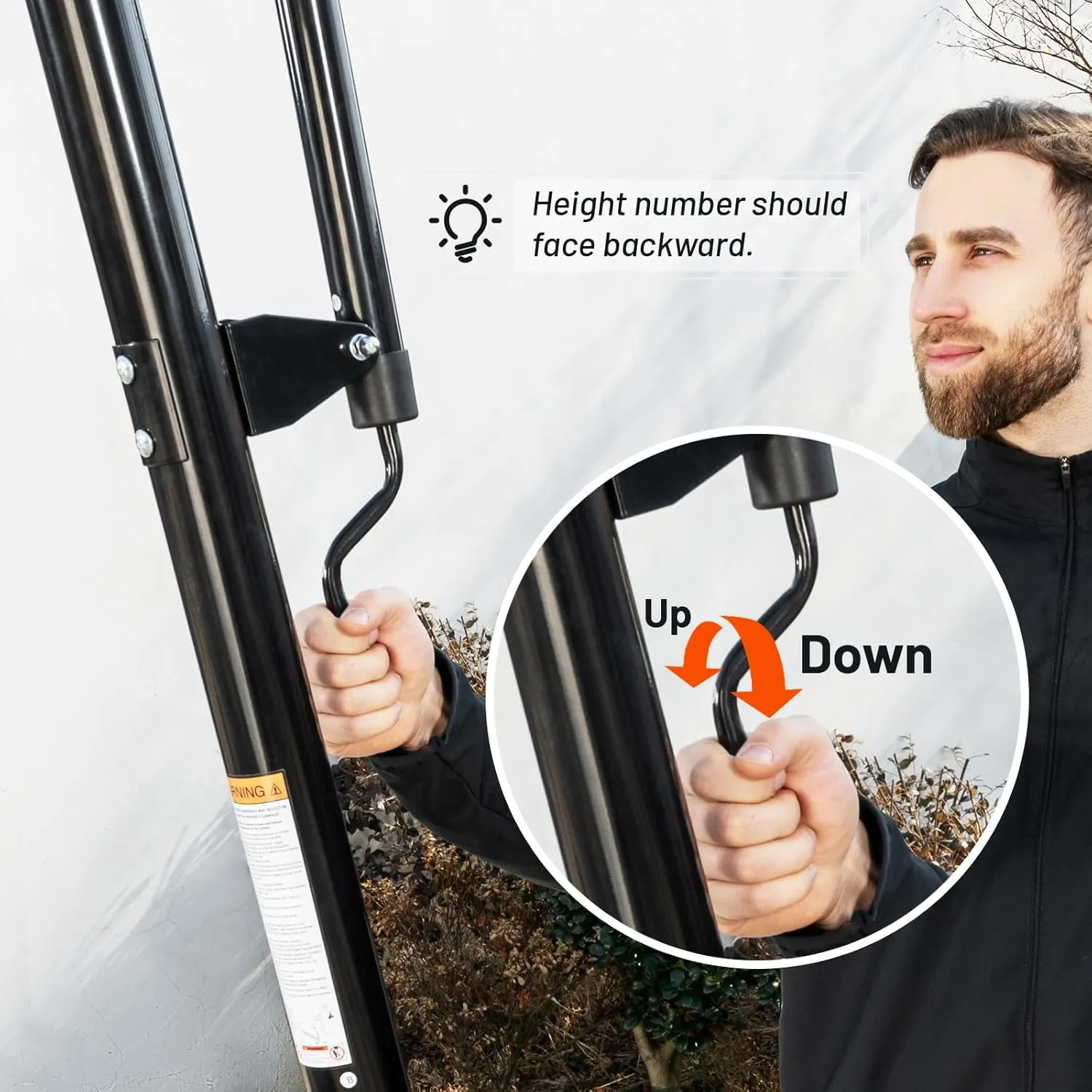 Basketball Hoop 48 Inch Backboard Portable Basketball Hoop Outdoor,5.3-10ft Stepless Regulation Crank Adjust Basketball Goal System
