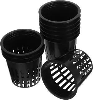 BESPORTBLE 10pcs Hydroponic Grow Baskets 4 Net Cups for Indoor Gardening Root Control System Drainage Board for Succulents Mini Veggies
