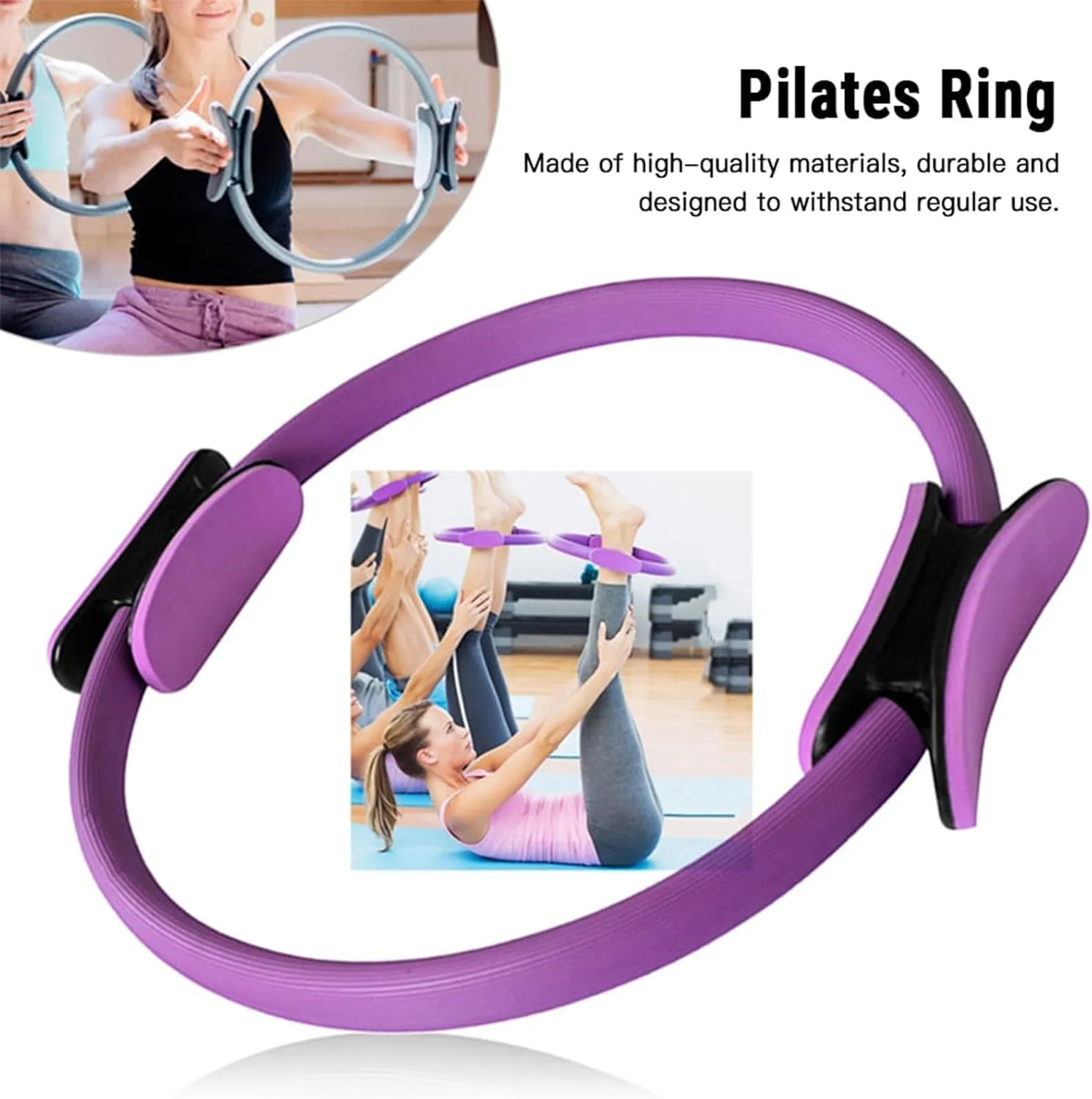 Better Me Pilates Kit, 11-Piece Better Me Pilates Kit, Booty Bands for Working Out Glutes Yoga Ball 25cm Figure 8 Resistance Band Yoga Bands for Stretching
