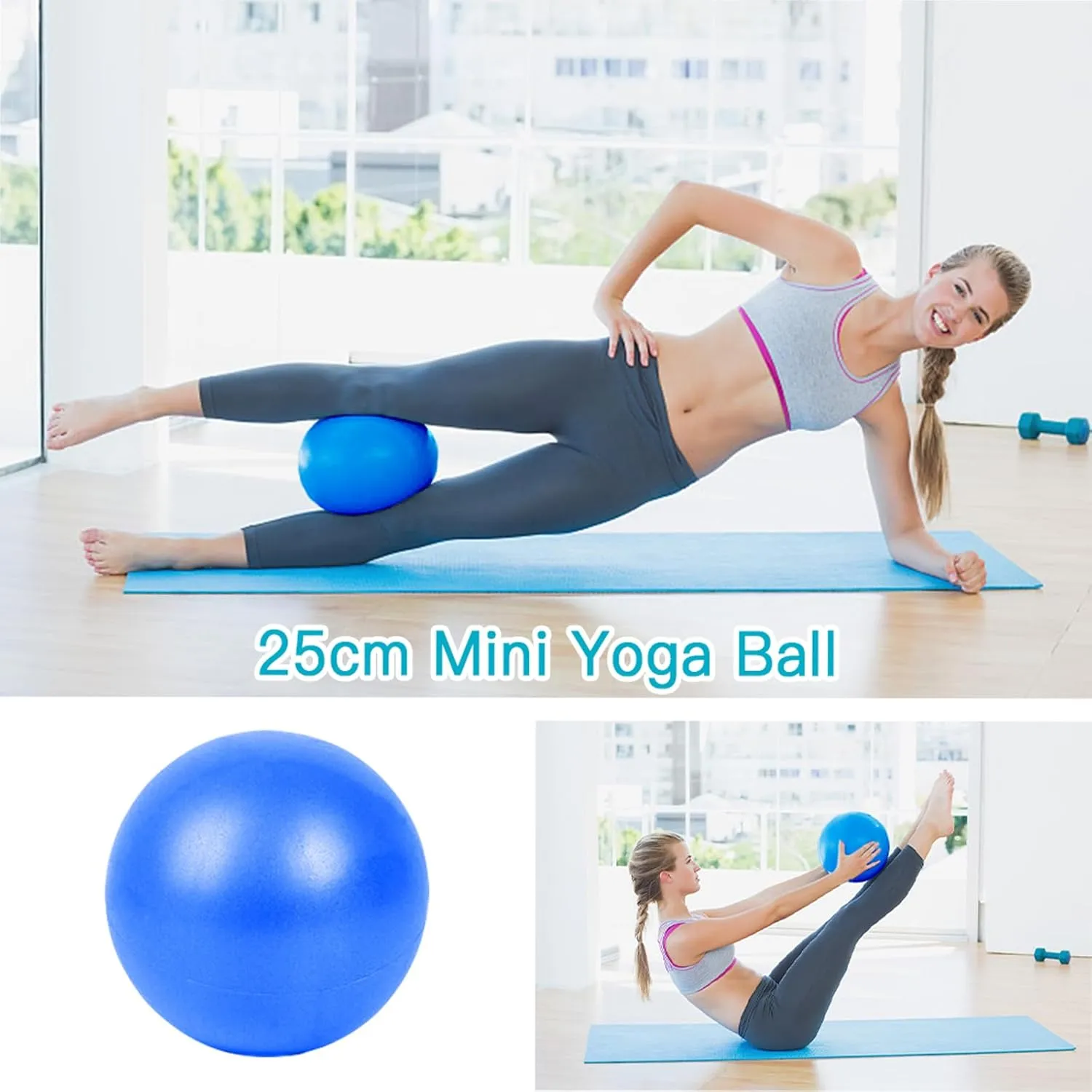 Better Me Pilates Kit, 11-Piece Better Me Pilates Kit, Booty Bands for Working Out Glutes Yoga Ball 25cm Figure 8 Resistance Band Yoga Bands for Stretching