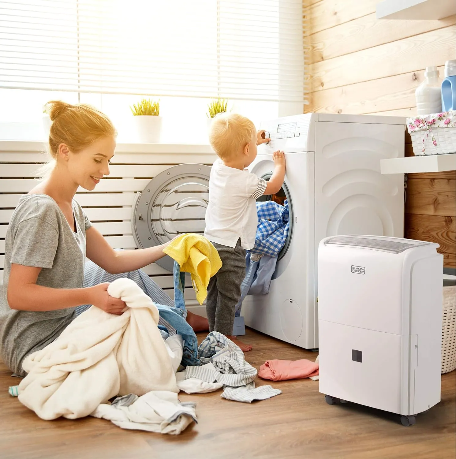 BLACK DECKER 3000 Sq. Ft. Dehumidifier for Large Spaces and Basements, Energy Star Certified, BDT30WTB