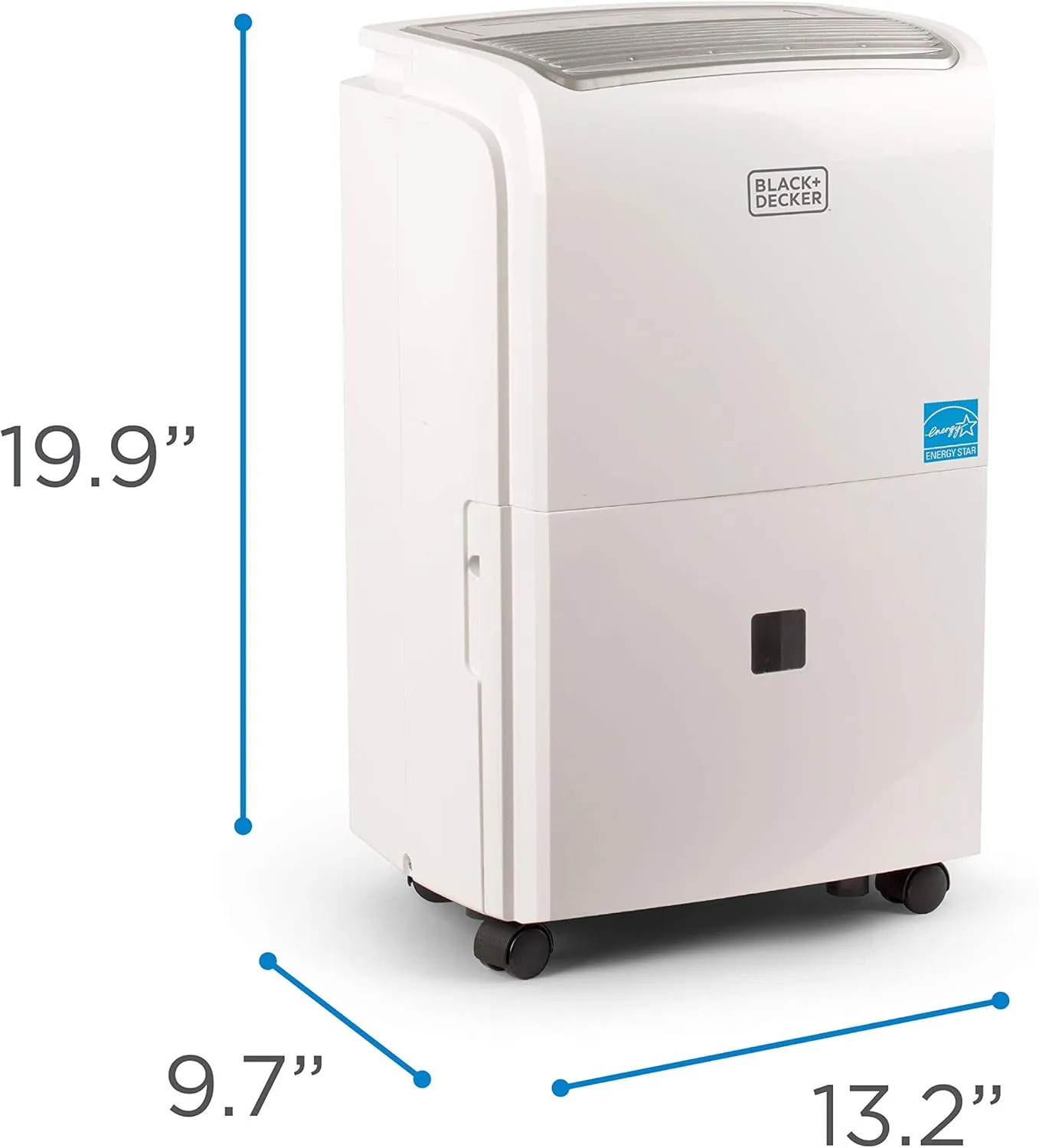 BLACK DECKER 3000 Sq. Ft. Dehumidifier for Large Spaces and Basements, Energy Star Certified, BDT30WTB