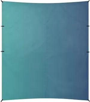 Blue Gradient Beach Cabana UPF50  Easy Setup Outdoor Sun Shade with Sandbags & Sand Shovel for Camping, Picnics, Backyard & Fishing