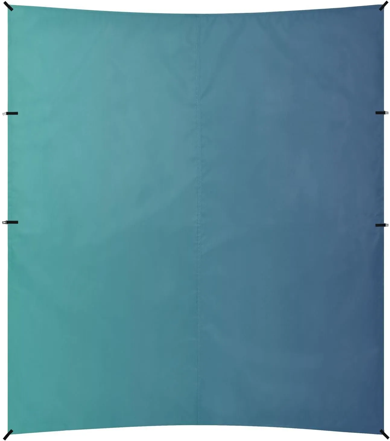 Blue Gradient Beach Cabana UPF50  Easy Setup Outdoor Sun Shade with Sandbags & Sand Shovel for Camping, Picnics, Backyard & Fishing
