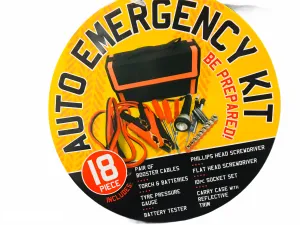 Brand new 18 Piece Auto Emergency Kit! Be Prepared! Great Gift!
