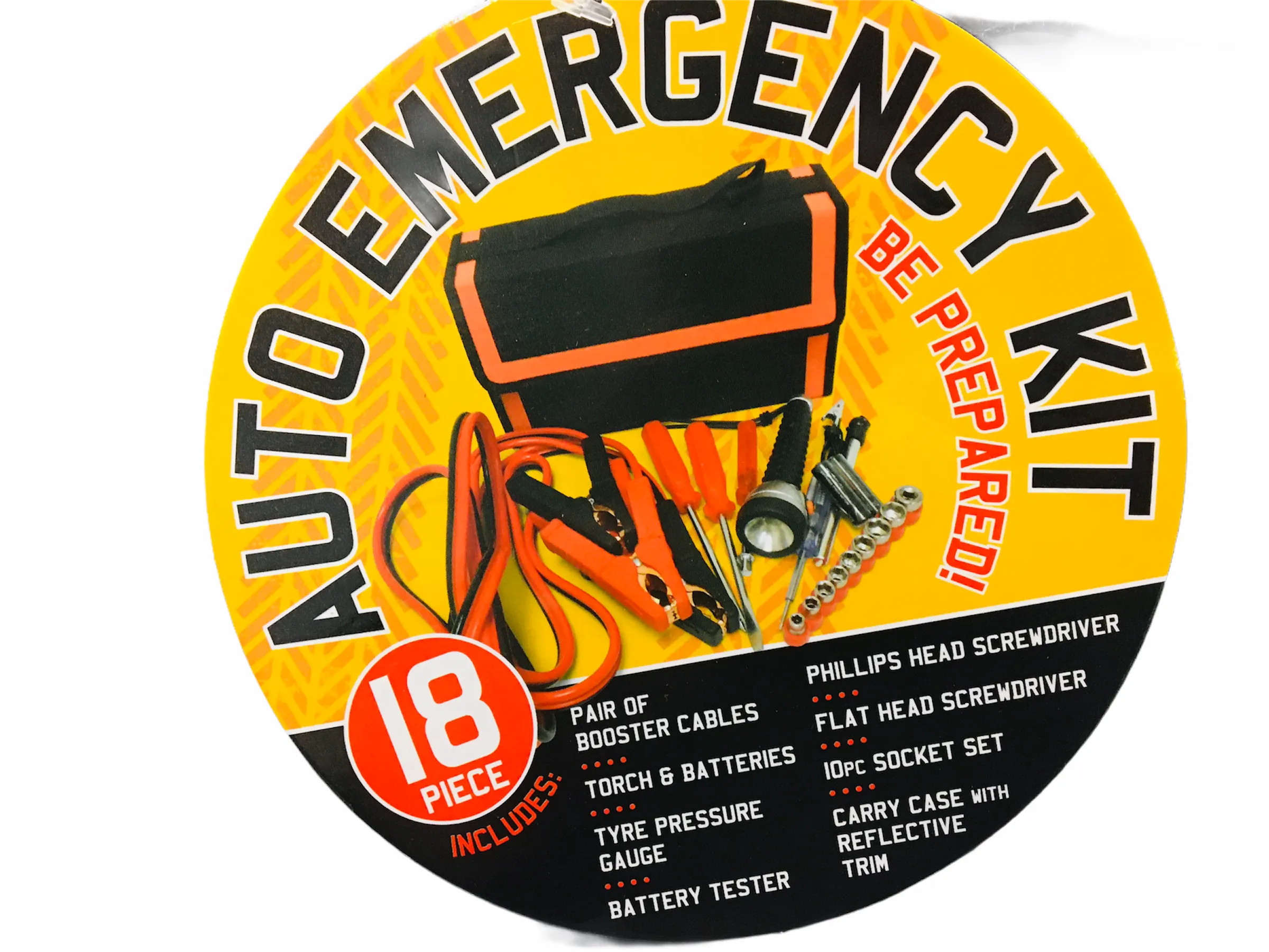 Brand new 18 Piece Auto Emergency Kit! Be Prepared! Great Gift!
