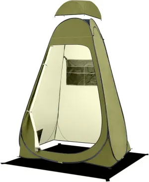 BRIAN & DANY Pop Up Shower Tent, Portable Privacy Camping Changing Tent, Camp Toilet Bathroom Pod with Rain Shelter & Windows, UPF 50  & Waterproof, 47.2" x 47.2" x 74.8"