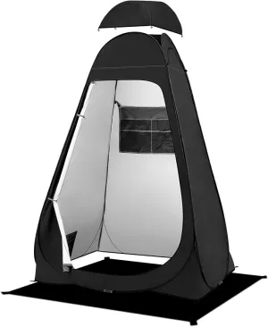 BRIAN & DANY Pop Up Shower Tent, Portable Privacy Camping Changing Tent, Camp Toilet Bathroom Pod with Rain Shelter & Windows, UPF 50  & Waterproof, 47.2" x 47.2" x 74.8"