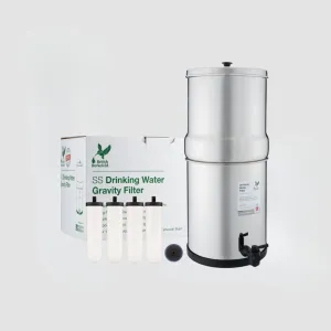 British Berkefeld Doulton 2.25 Gallon Countertop Gravity-Fed Water Filtration System Plus Four Ultra Sterasyl Ceramic Filter Candles