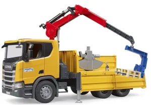 Bruder 1.16 Sc Scania Super 560r Truck With Crane   2 Pallets