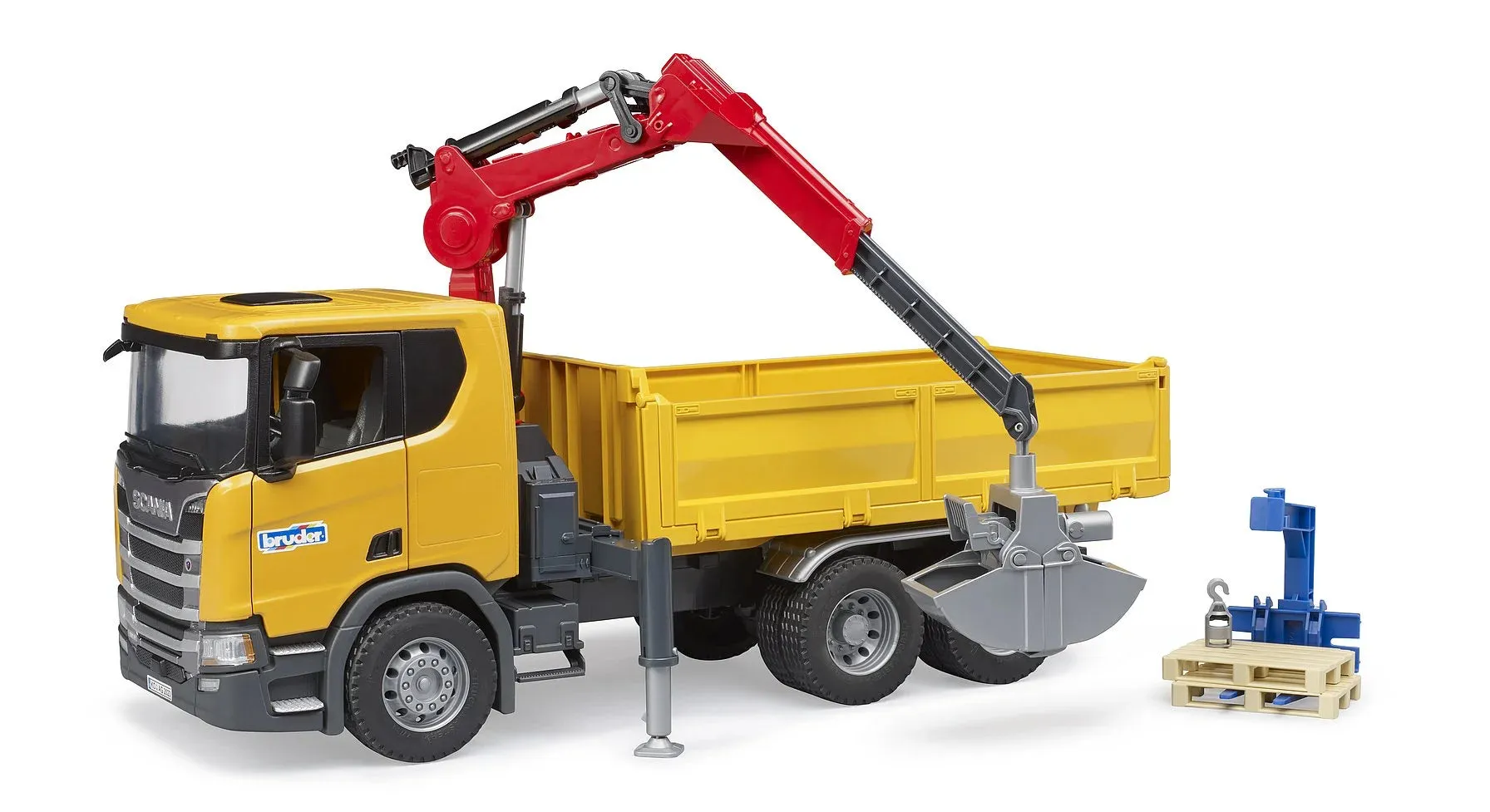 BRUDER Scania Super 560R Construction Site Truck