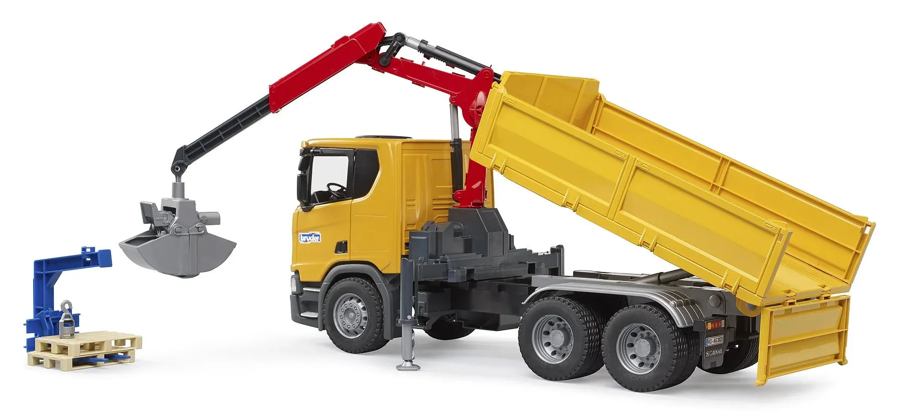 BRUDER Scania Super 560R Construction Site Truck