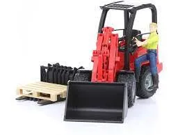 Bruder Schaffer Compact Loader with Figurine & accessories