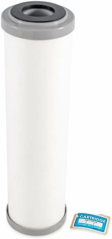 Camco EVO Premium RV Water Filter Replacement Cartridge for Inline Water Filter - Fits EVO Camper Water Filter Housing - Premium Carbon Absorbs Harmful Compounds & Reduces Bad Taste, Bacteria (40621)