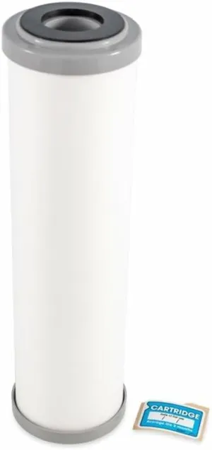 Camco EVO Premium RV Water Filter Replacement Cartridge for Inline Water Filter - Fits EVO Camper Water Filter Housing - Premium Carbon Absorbs Harmful Compounds & Reduces Bad Taste, Bacteria (40621)