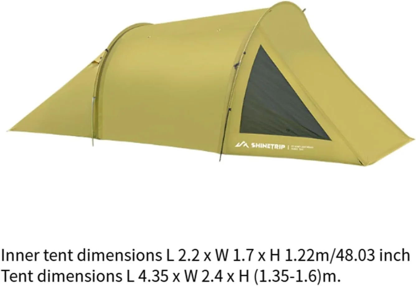 Camping Tent Tunnel Tent Multifunctional Lightweight Backpacking Tent Family Tent for Hiking Traveling Beach Trekking Picnic