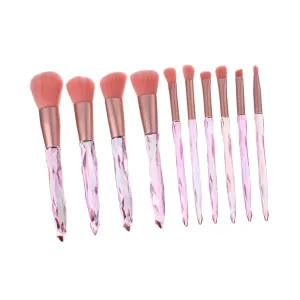 CANIGHT Cosmetics Foundation Brush Crystal Handle 10 Piece Makeup Brush Set Women's Beauty Tools Face Powder Eyeshadow Rouge