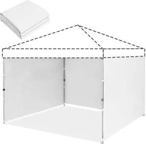 Canopy Tent Sidewall for 10x10 Wall Tent, Canopy Shade Wall Tent Cover with Waterproof and 99% UV Protection Fabric, 3PCS Outdoor Canopy Curtains
