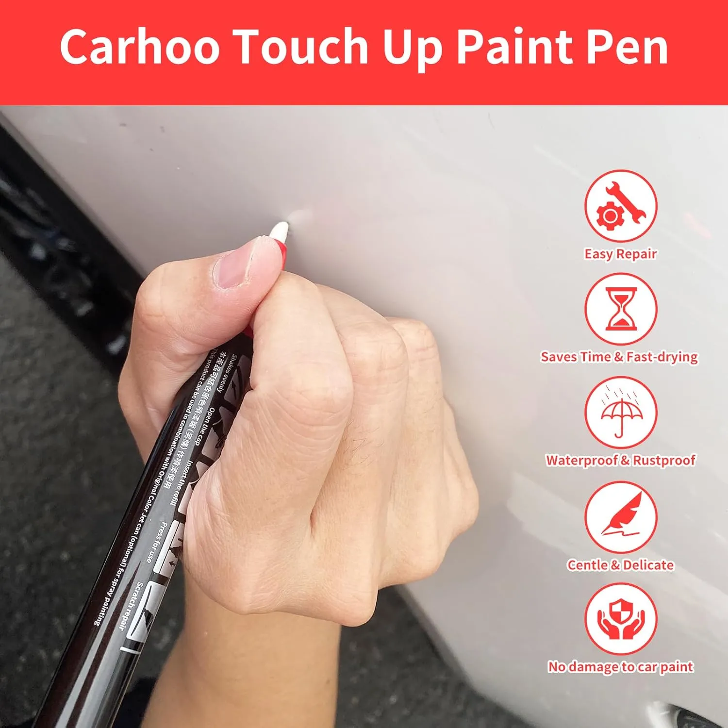 Carhoo K1X Crystal White Pearl Compatible with Subaru Exact Match Touch Up Paint Pen