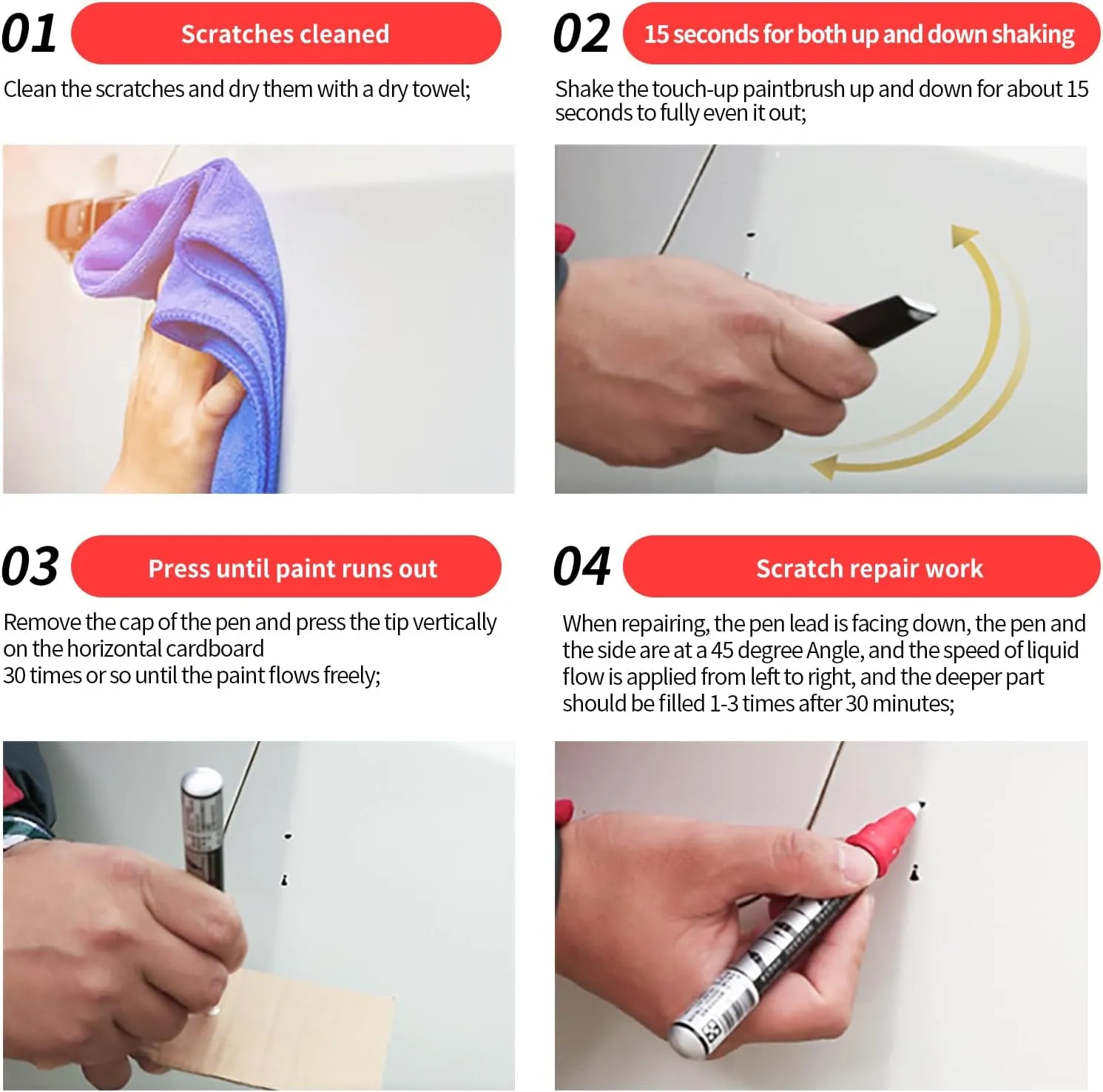 Carhoo K1X Crystal White Pearl Compatible with Subaru Exact Match Touch Up Paint Pen