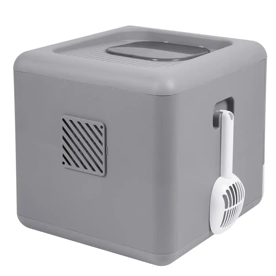 Cat Litter Box Foldable Top Entry Litter BoxCat Litter Scoop Drawer for Medium and Large Cats