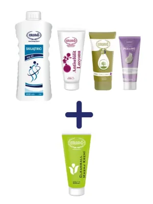 Cellulite Reduction Kit, Lotion 6.8 fl oz, Firming Shower Gel 33.8 fl oz, Peeling Cream 3.4 oz, Willow Extract Cream 5.1 oz, Massage Cream 6.8 oz