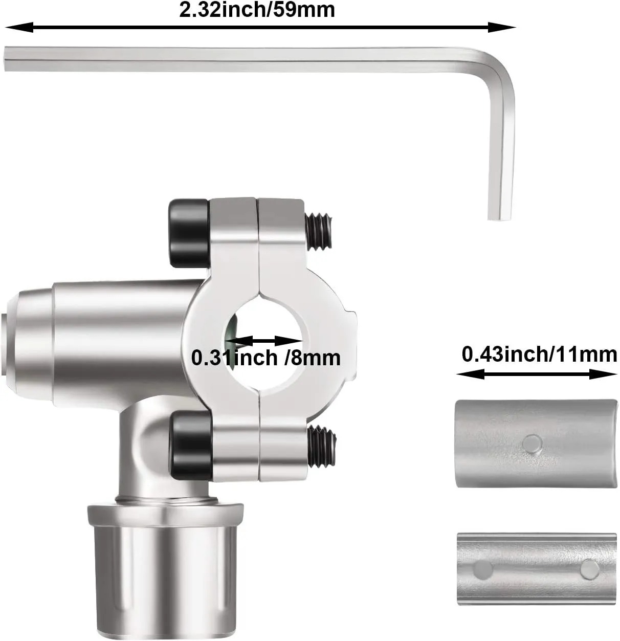 Chinco Piercing Valve Kits Bpv-31 Refrigerator Tap Valve Compatible with 1/4, 5/16 and 3/8 Inch Outside Diameter Pipes, Replace for Ap4502525, Bpv31d, Gpv14, Gpv31, Gpv38, Gpv56, Mpv31(2 Sets)