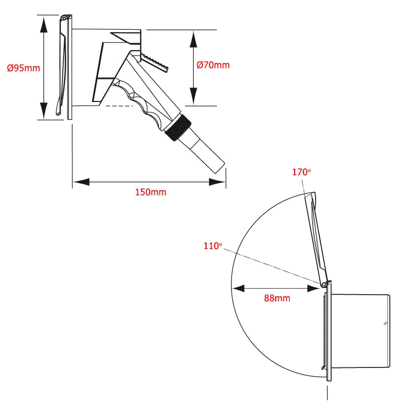 Compact Shower Pocket Spray Kit