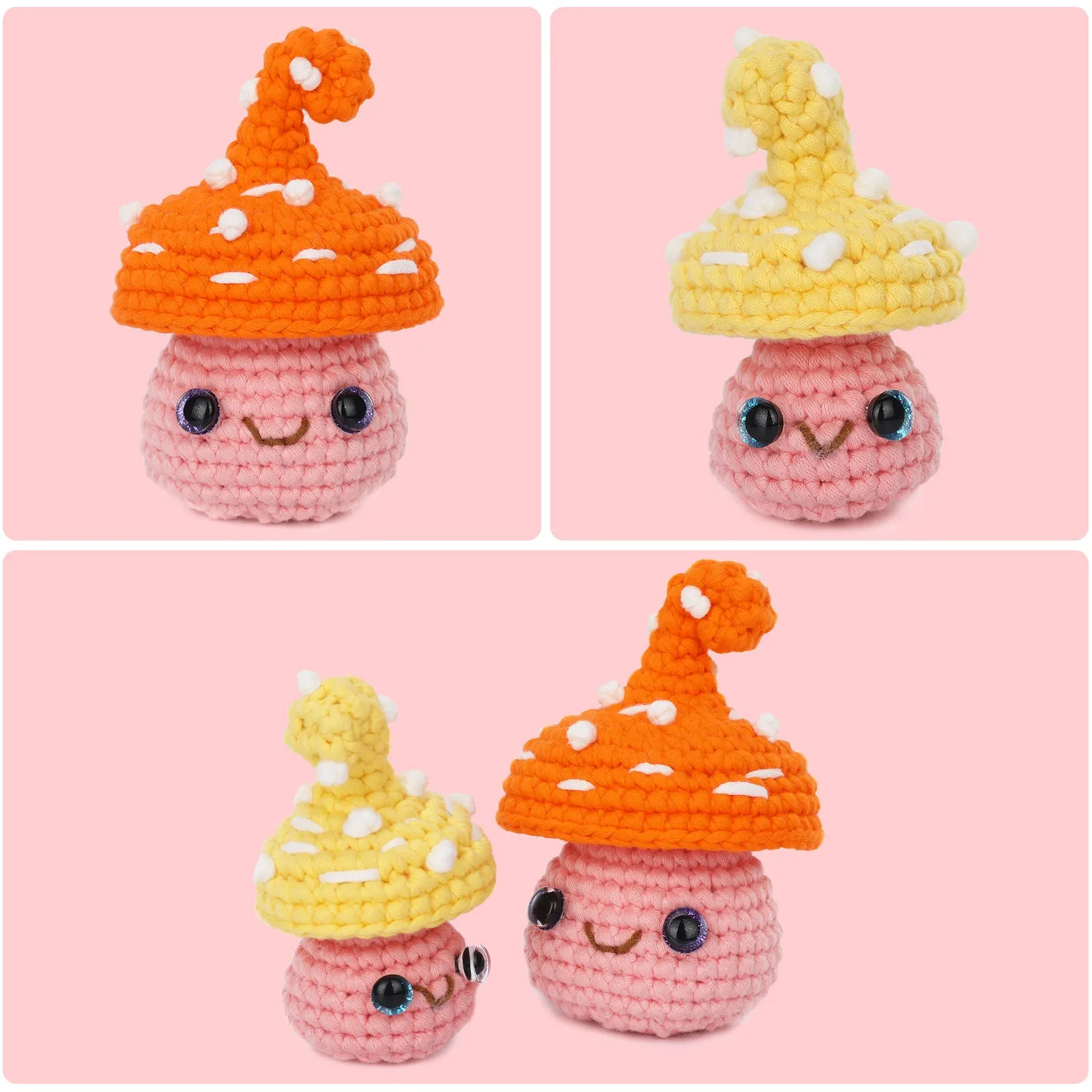 Complete Crochet Kit for Beginners——Hello Mushroom Joy