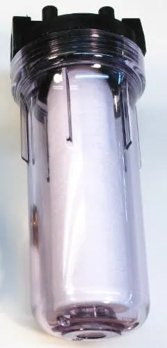 Dankoff Pump INLINE SEDIMENT FILTER HOUSING, 10IN, CLEAR, DANKOFF 11033