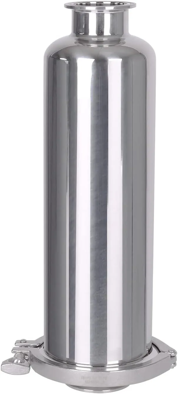 DERNORD 2 Inch Tri-Clamp Filter - SS304 Sanitary Fittings Inline Straight Strainer with 60 Mesh Stainless Screen