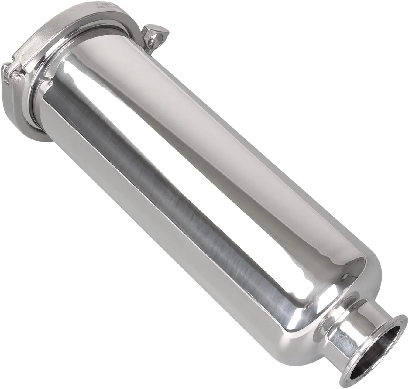 DERNORD 2 Inch Tri-Clamp Filter - SS304 Sanitary Fittings Inline Straight Strainer with 60 Mesh Stainless Screen