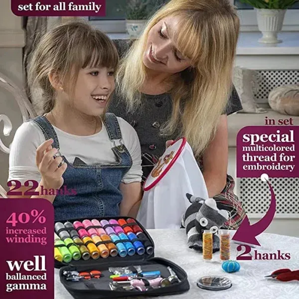 DIY Multi-Function Sewing Kit – Complete Sewing Box Set for Quilting & Embroidery