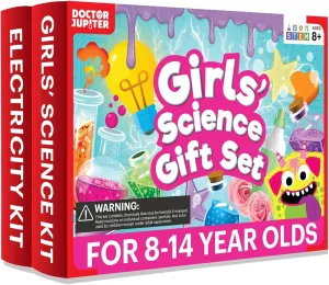 Doctor Jupiter Girls’ Science Gift Set for Ages 8  | Ultimate Science Kit & Electricity Kit | Birthday Gift Ideas for 8-9-10-11-12-13-14 Year Old Girls | STEM Learning & Education Toys