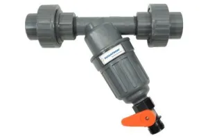 Dosatron In-Line Filter Kit w/ Unions - 3/4 in (200 Mesh / 80 Micron)