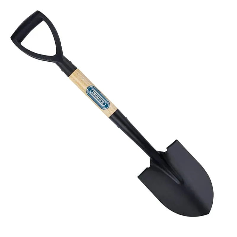Draper 15072 Mini Wooden Shovel Round Point Nose Snow Scoop Digging Spade