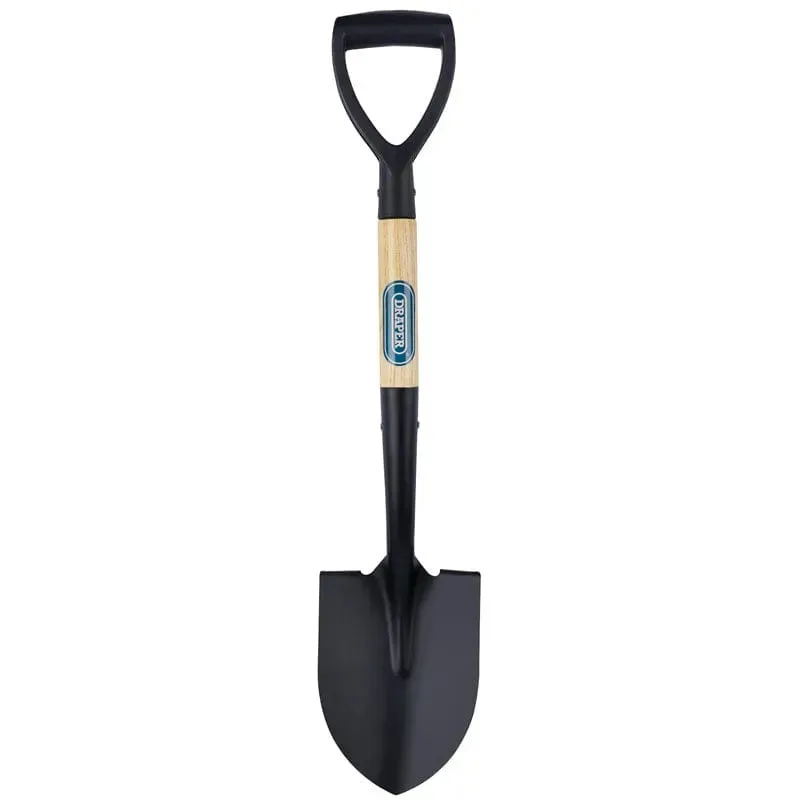 Draper 15072 Mini Wooden Shovel Round Point Nose Snow Scoop Digging Spade