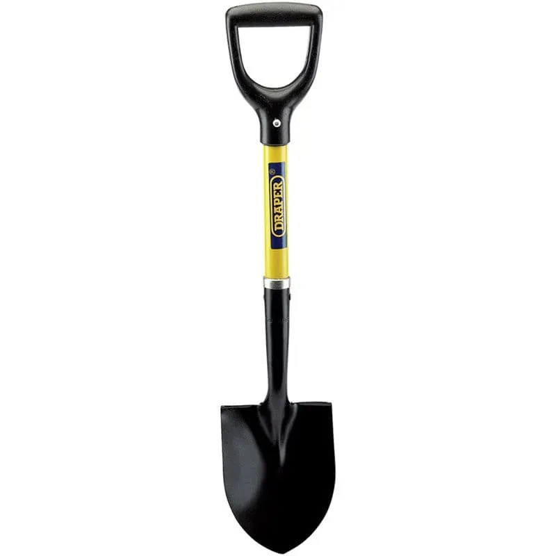 Draper 57569 Mini Round Point Nose Fibreglass Shovel Snow Scoop Digging Spade 57569