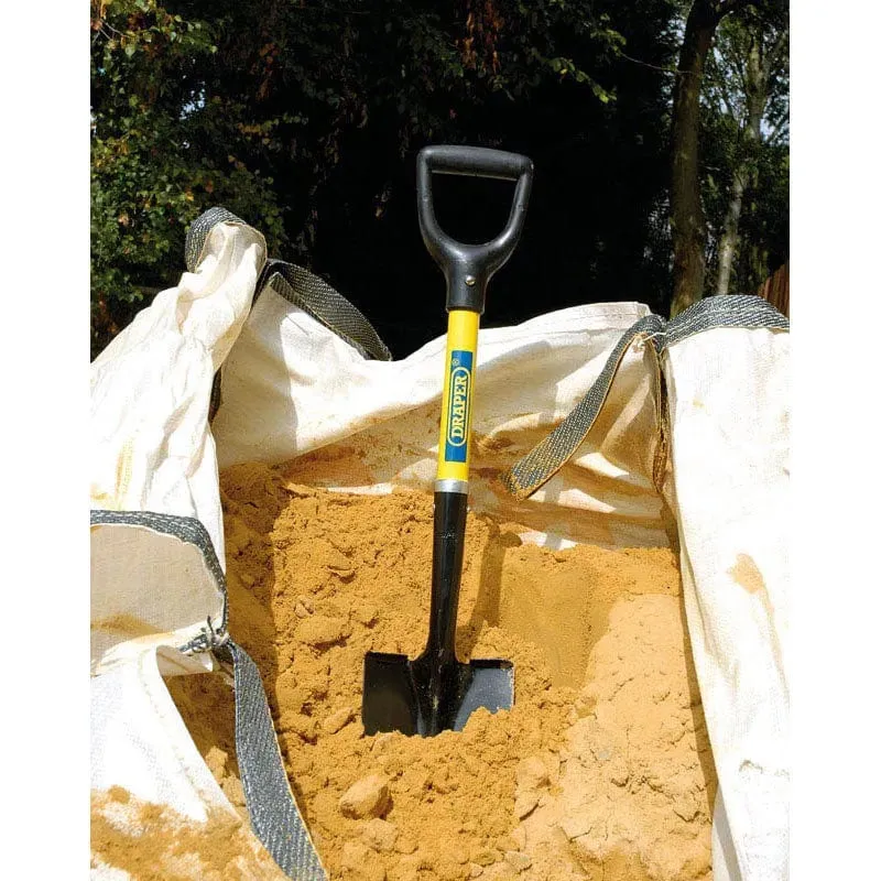 Draper 57569 Mini Round Point Nose Fibreglass Shovel Snow Scoop Digging Spade 57569