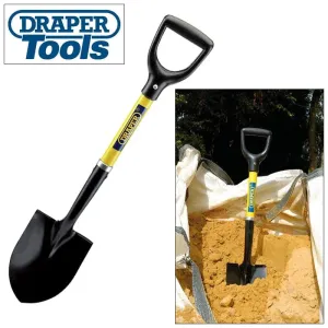 Draper 57569 Mini Round Point Nose Fibreglass Shovel Snow Scoop Digging Spade 57569