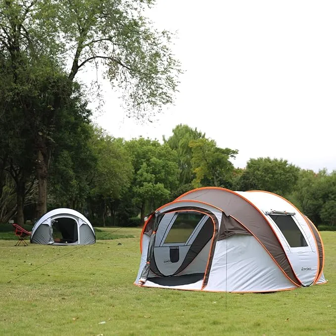 EchoSmile Camping Instant Tent, 2/4/6/8/10 Person Pop Up Tent, Water Resistant Dome Tent, Easy Setup for Camping Hiking and Outdoor, Portable Tent with Carry Bag, for 3 Seasons…