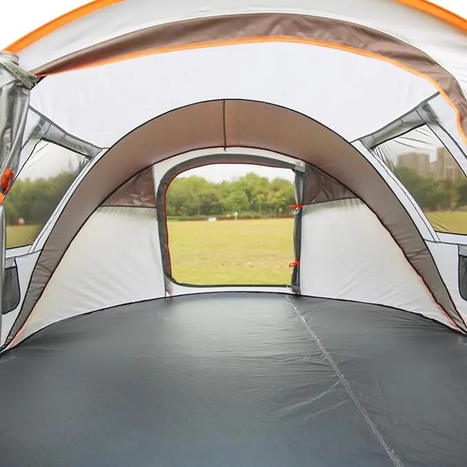 EchoSmile Camping Instant Tent, 2/4/6/8/10 Person Pop Up Tent, Water Resistant Dome Tent, Easy Setup for Camping Hiking and Outdoor, Portable Tent with Carry Bag, for 3 Seasons…