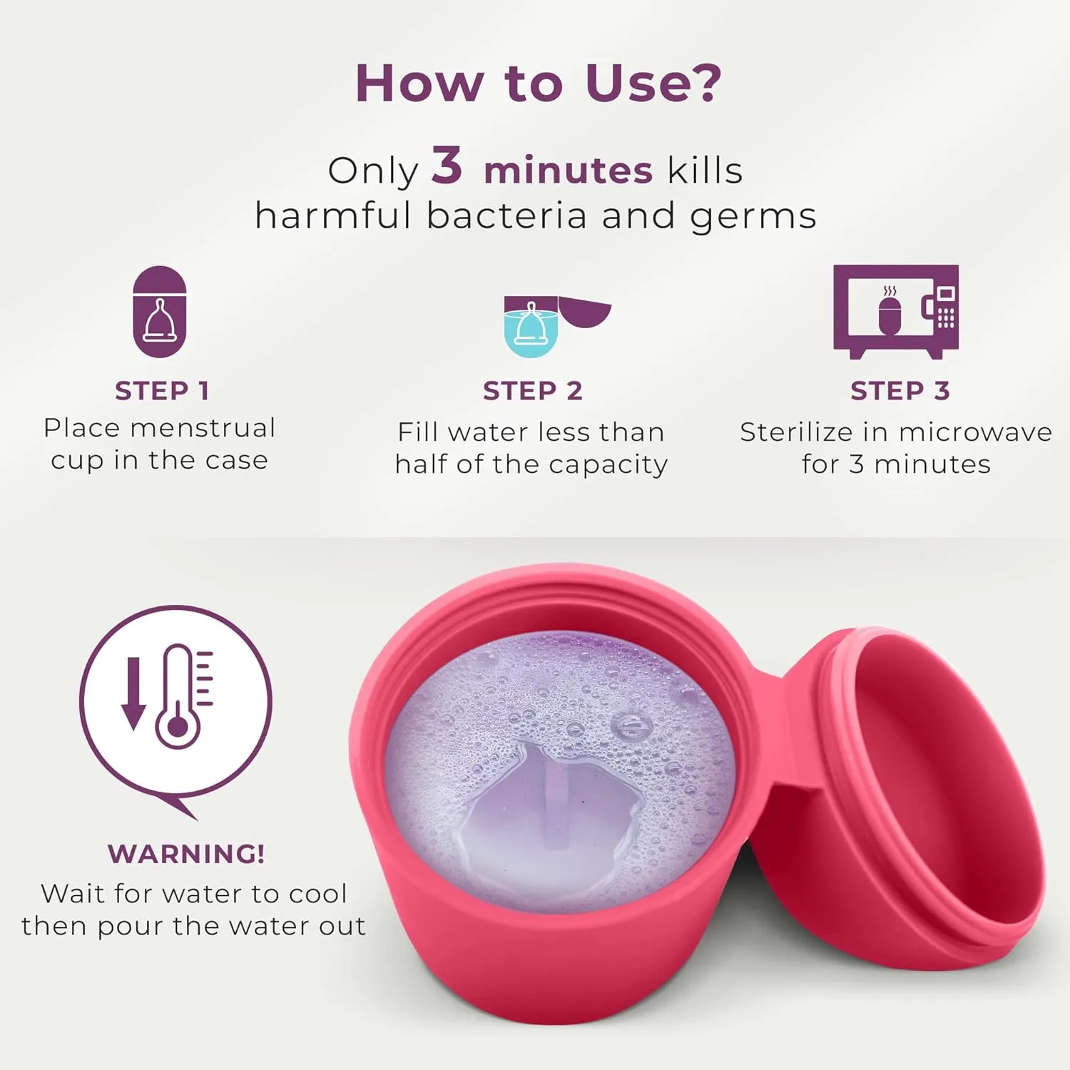 Ecoblossom Complete Menstrual Cup Kit - Small & Large Reusable Period Cups, Silicone Sterilizer Holder, Cleansing Wash, Water-Based Lube, and Easy-Insert Disc Applicator - All Inclusive Set