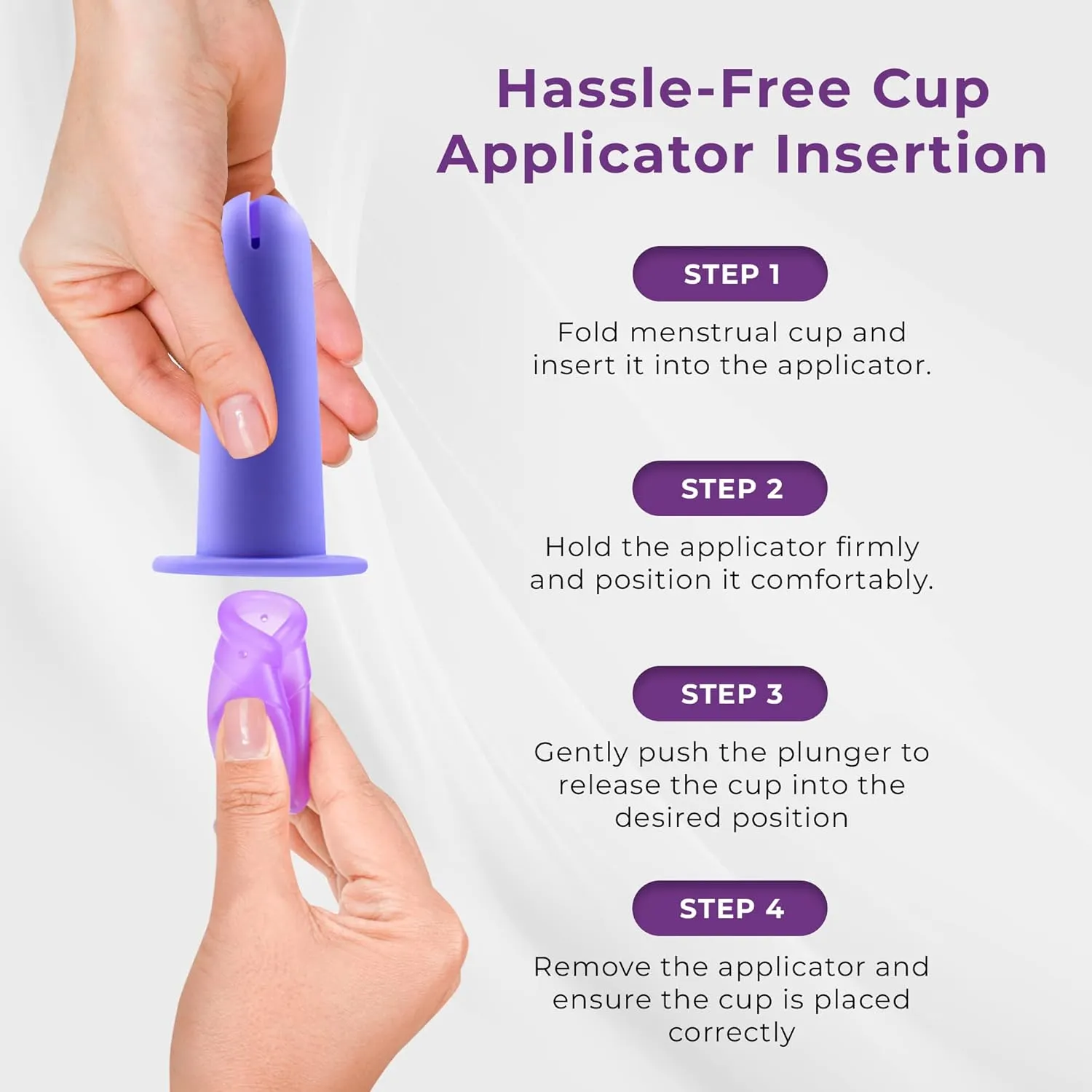 Ecoblossom Complete Menstrual Cup Kit - Small & Large Reusable Period Cups, Silicone Sterilizer Holder, Cleansing Wash, Water-Based Lube, and Easy-Insert Disc Applicator - All Inclusive Set