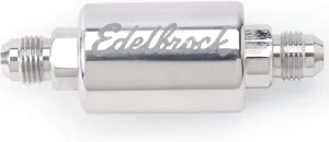 Edelbrock 8129 Polished Aluminum Fuel Filter