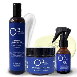 Energizing Shampoo   Revitalizing Mask   Hair Serum - High-Performance Natural Hair Treatment - Ozone Therapy - Strengthens Hair Appearance - Shampoo 10.14 Fl Oz Mask 7.05Fl Oz Serum 2.03 Fl Oz