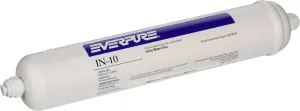 Everpure EV9100-06 IN-10 Inline Filter with 1/4 inch Quick-Connect Fittings