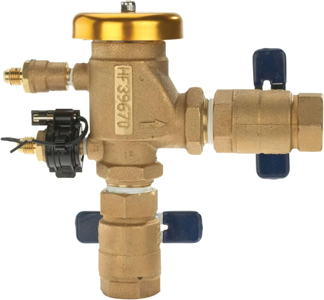 Febco 765 Series 3/4" Bronze Pressure Vacuum Breaker Backflow Preventer, Quarter Turn Shutoff, NPT Connections, Freeze Sensor with SentryPlus Alert Technology, Industrial Plants, Irrigation System
