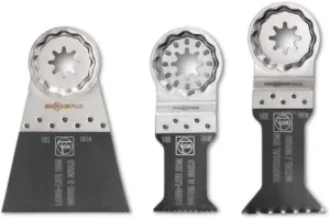 Fein Starlock Plus E-Cut Combo Saw Blade Set - 3-Piece Kit for Precision Cutting, Includes (2) E-Cut Long-Life, (1) E-Cut Universal Saw Blade - 35222952090