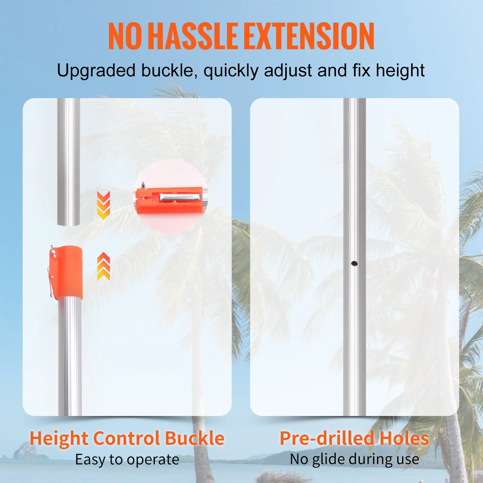 (FINAL PRICES ARE LOWER ON OUR SITE!) VEVOR Tree Pruner Pole Saw 10 ft Extendable Aluminum Pole Sharp Steel Blade